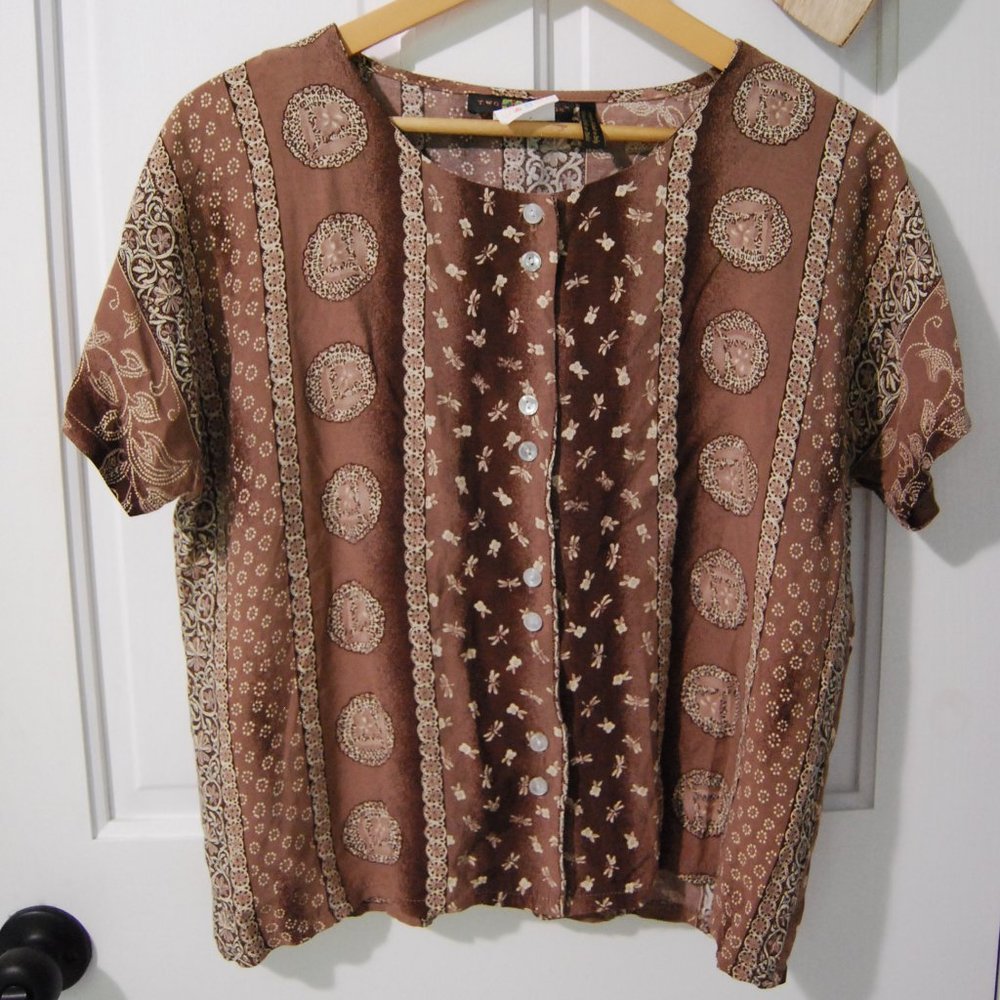 Vintage Two Roads button up short sleeve